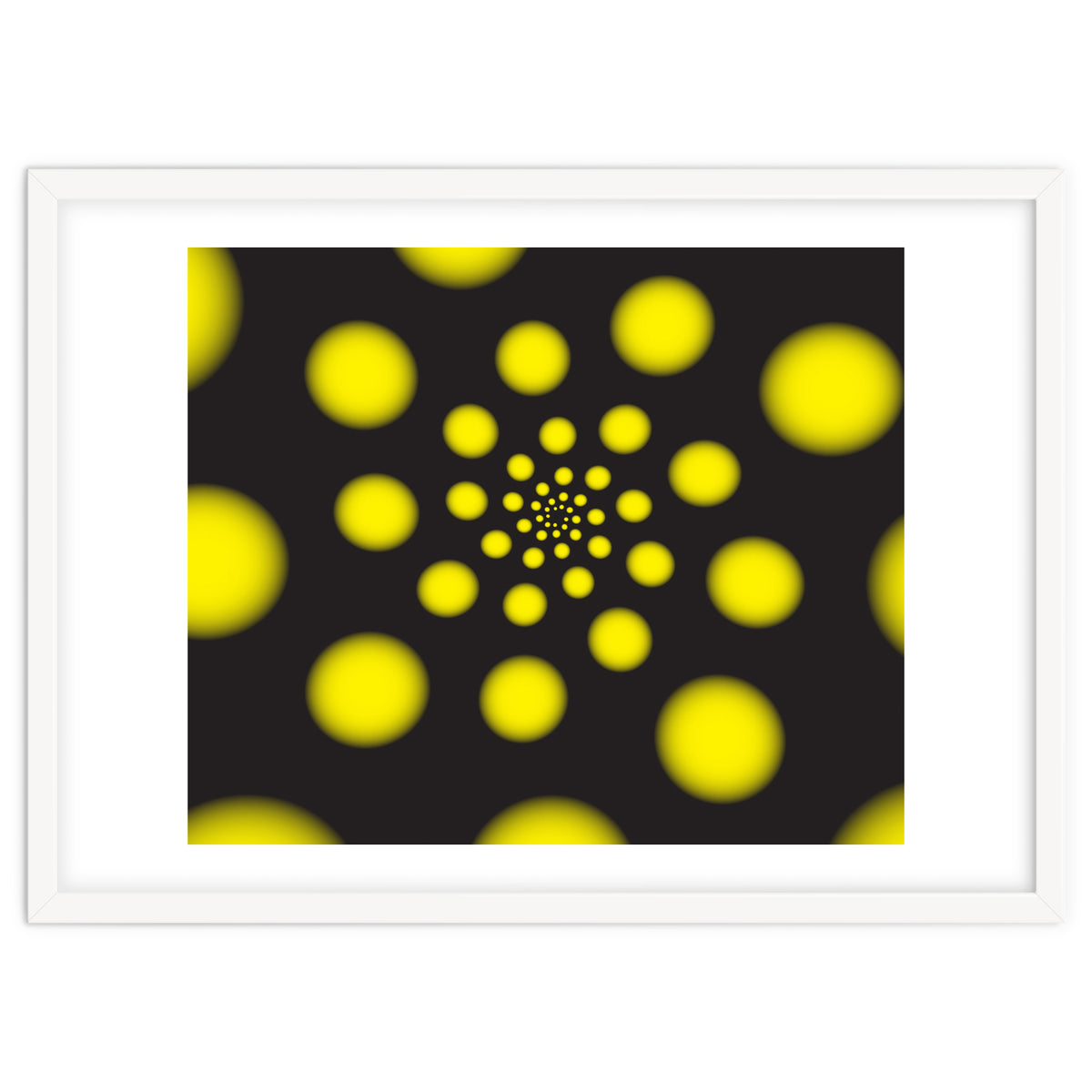 Yellow Spiral Dots