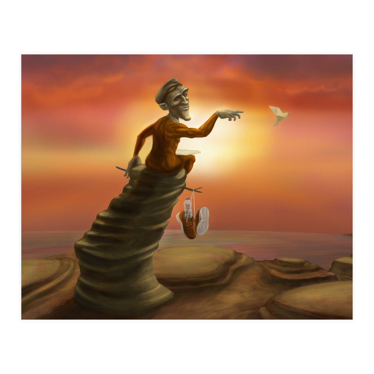 Superhero on a break (Print Only)