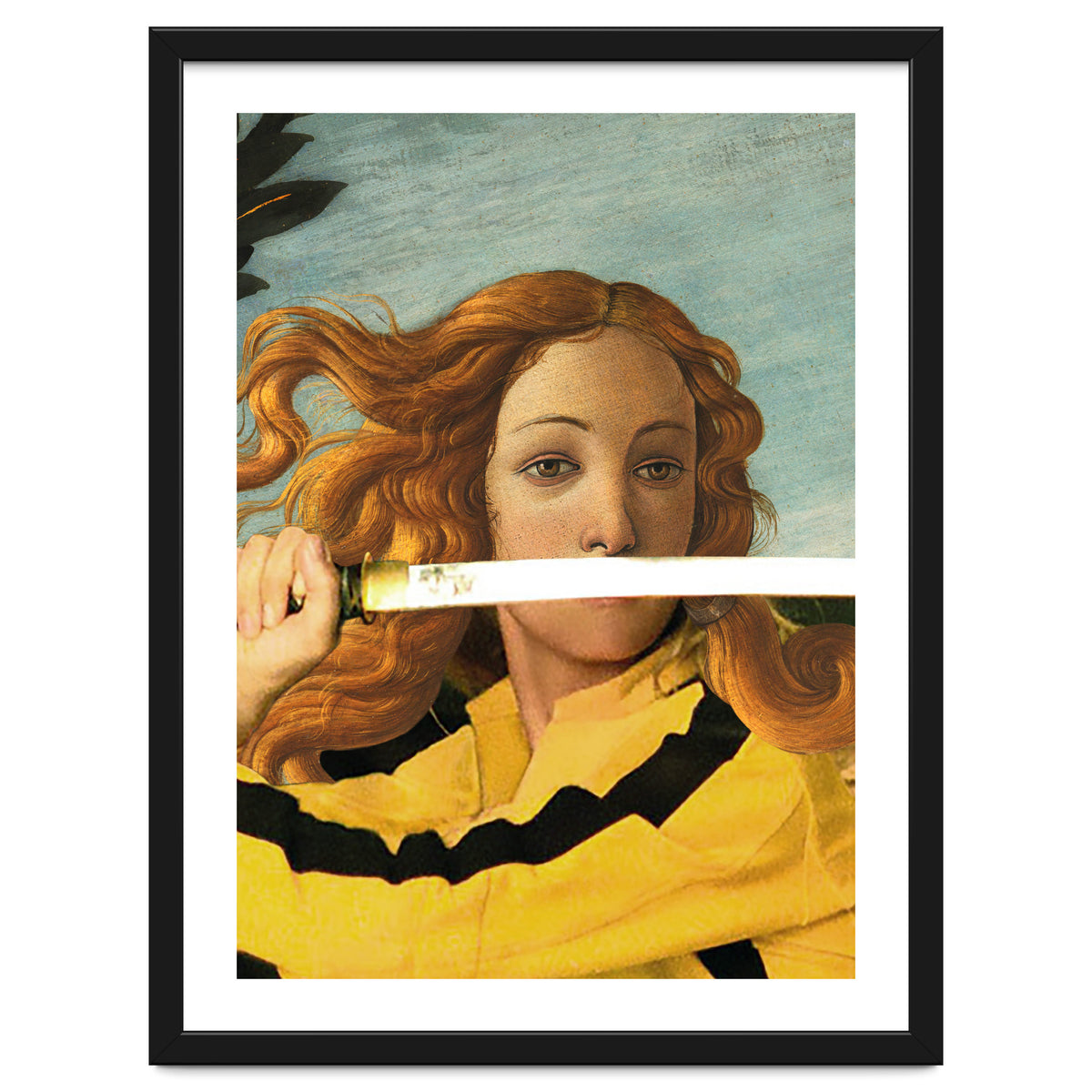 Venus of Sandro Botticelli and Beatrix Kiddo from Kill Bill