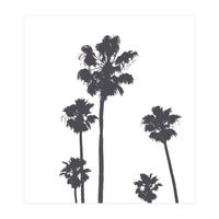 Palms & Sunset-Minimal B&W 2 (Print Only)