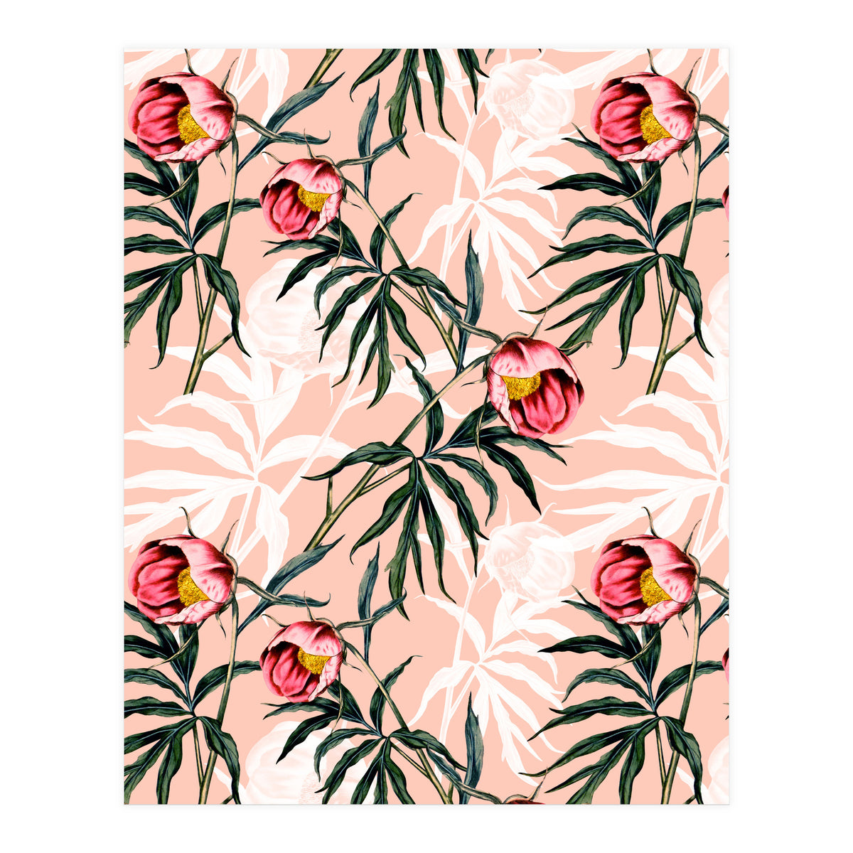 Flowery blooming pink (Print Only)