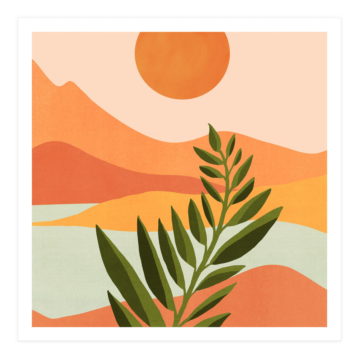 Western Mountain Landscape (Print Only)