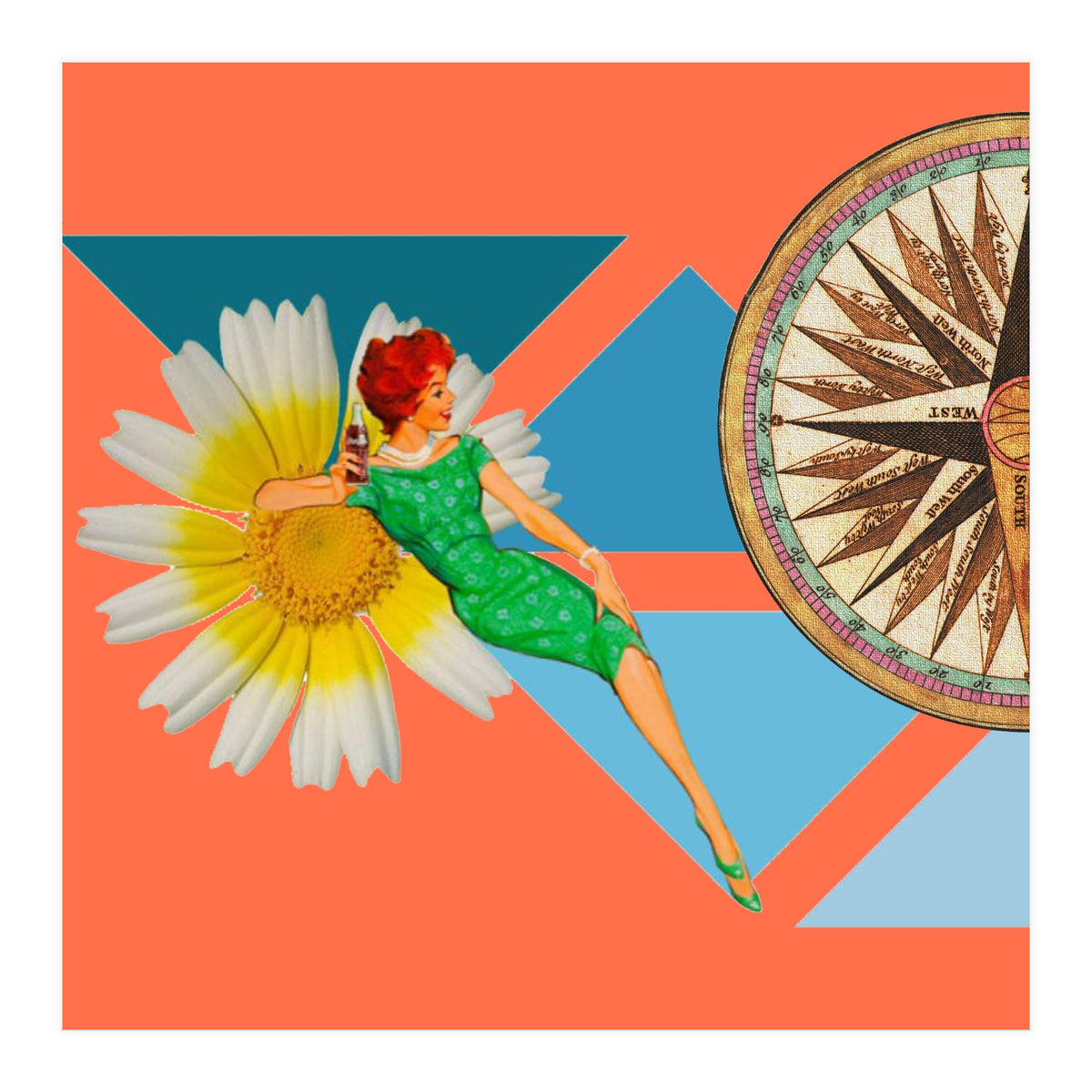 Daisy Orange (Print Only)