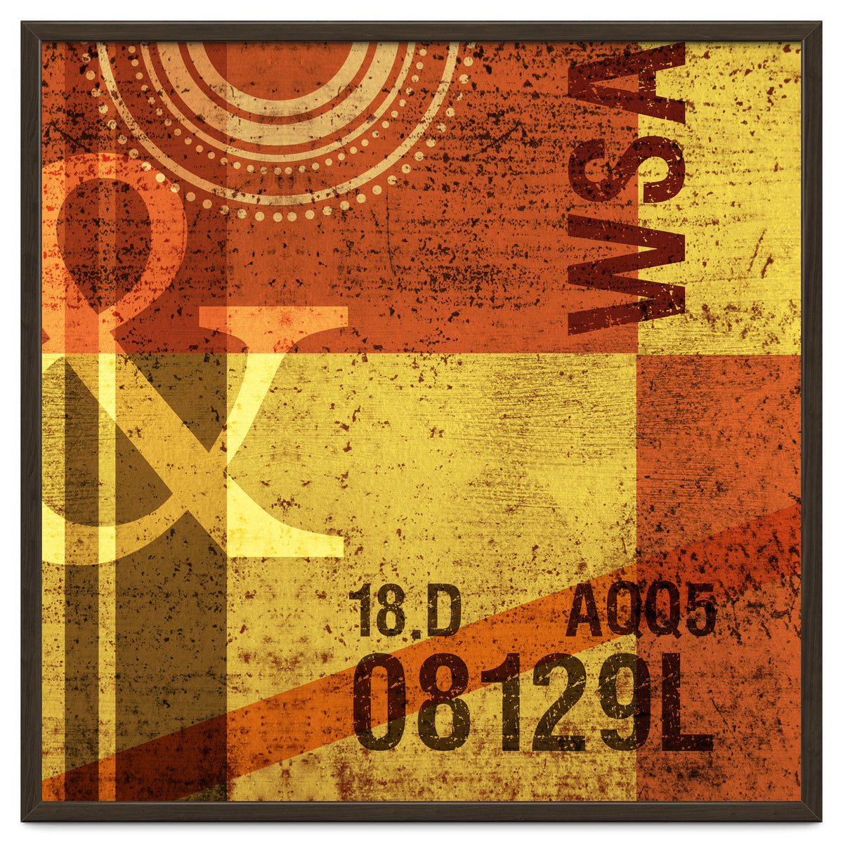 Abstract Industrial Yellow