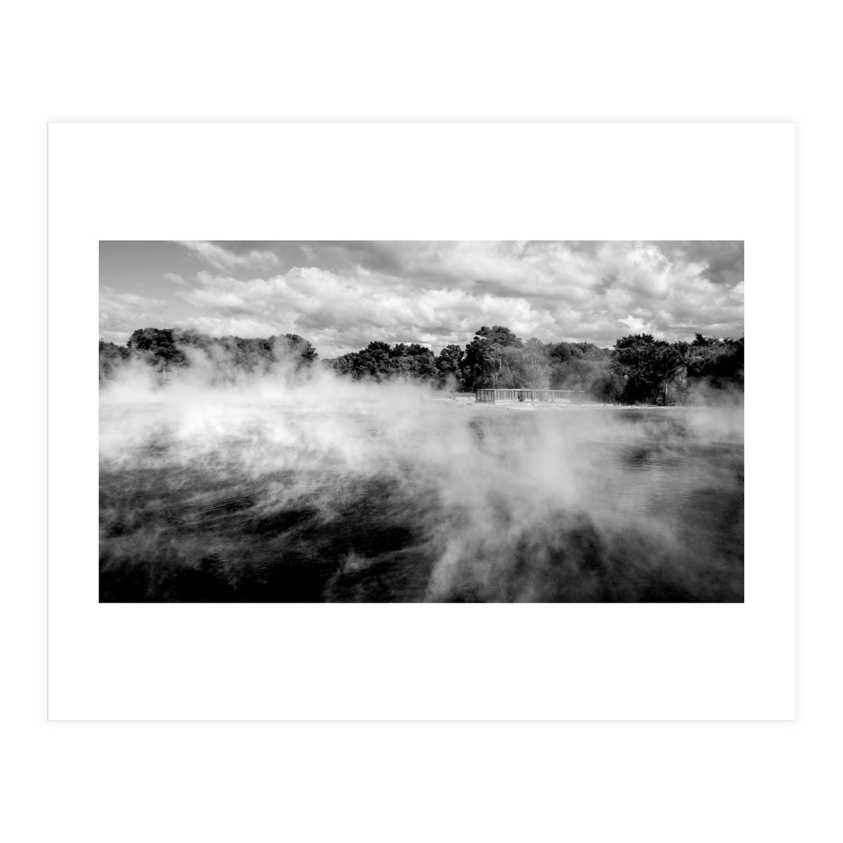 Vapors in Rotorua, New Zealand Art Print (Print Only)
