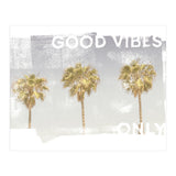 Vintage palm trees | good vibes only (Print Only) thumbnail