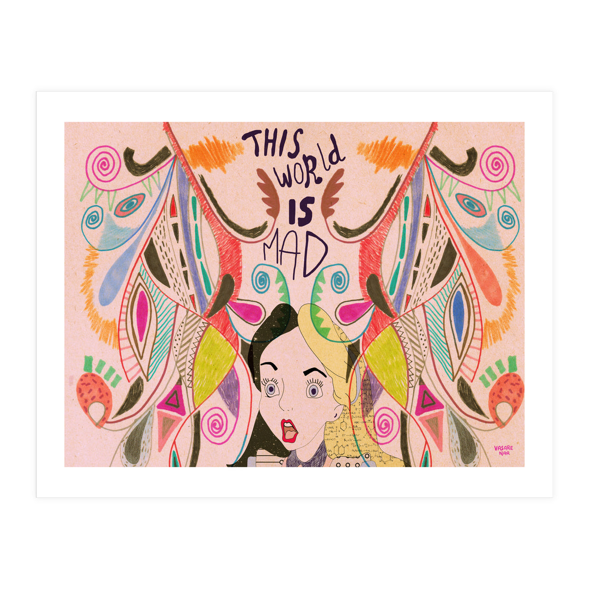 Alice In Wonderland illustration (Print Only)