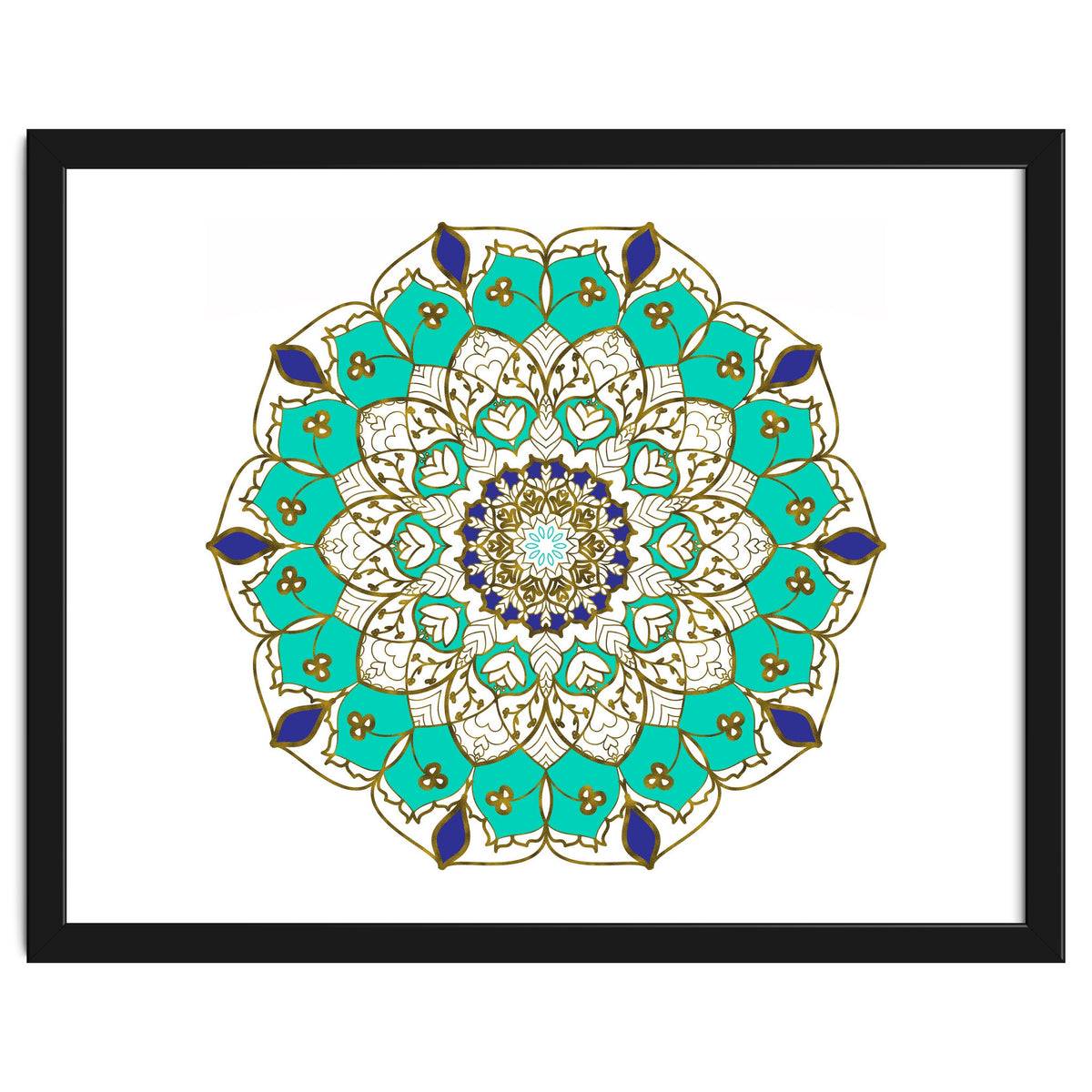 Blue and Gold Mandala