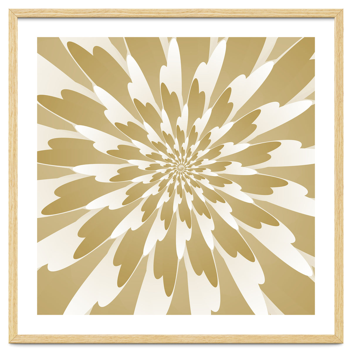 Spiral Flower Design Art