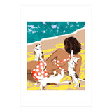 Cat Mom On The Beach (Print Only) thumbnail
