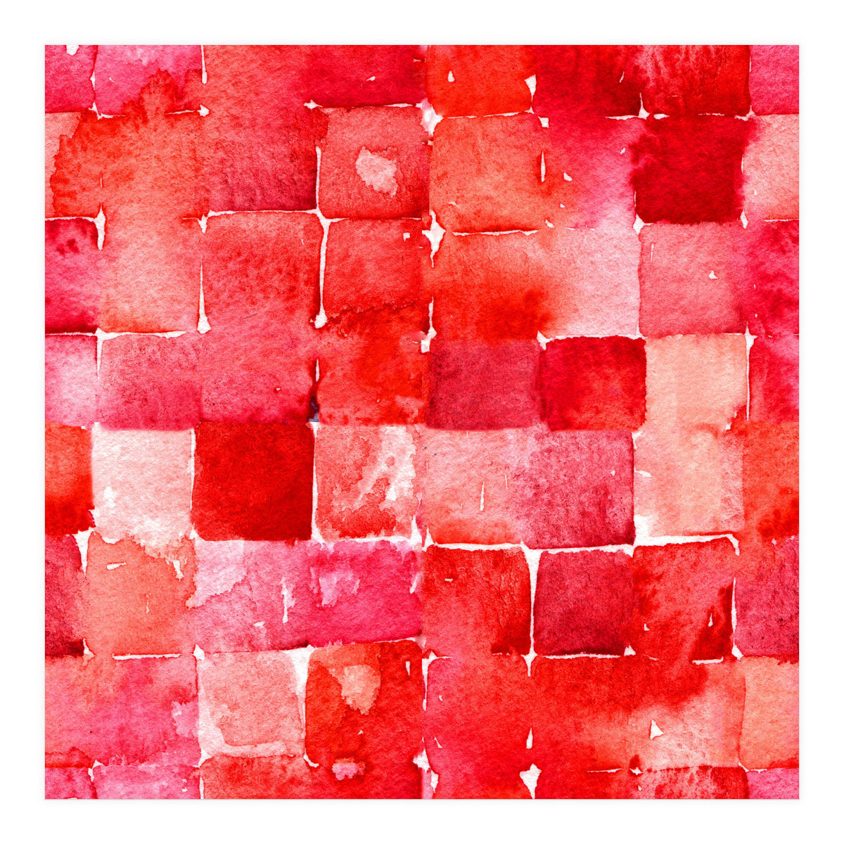 Red Squares (Print Only)
