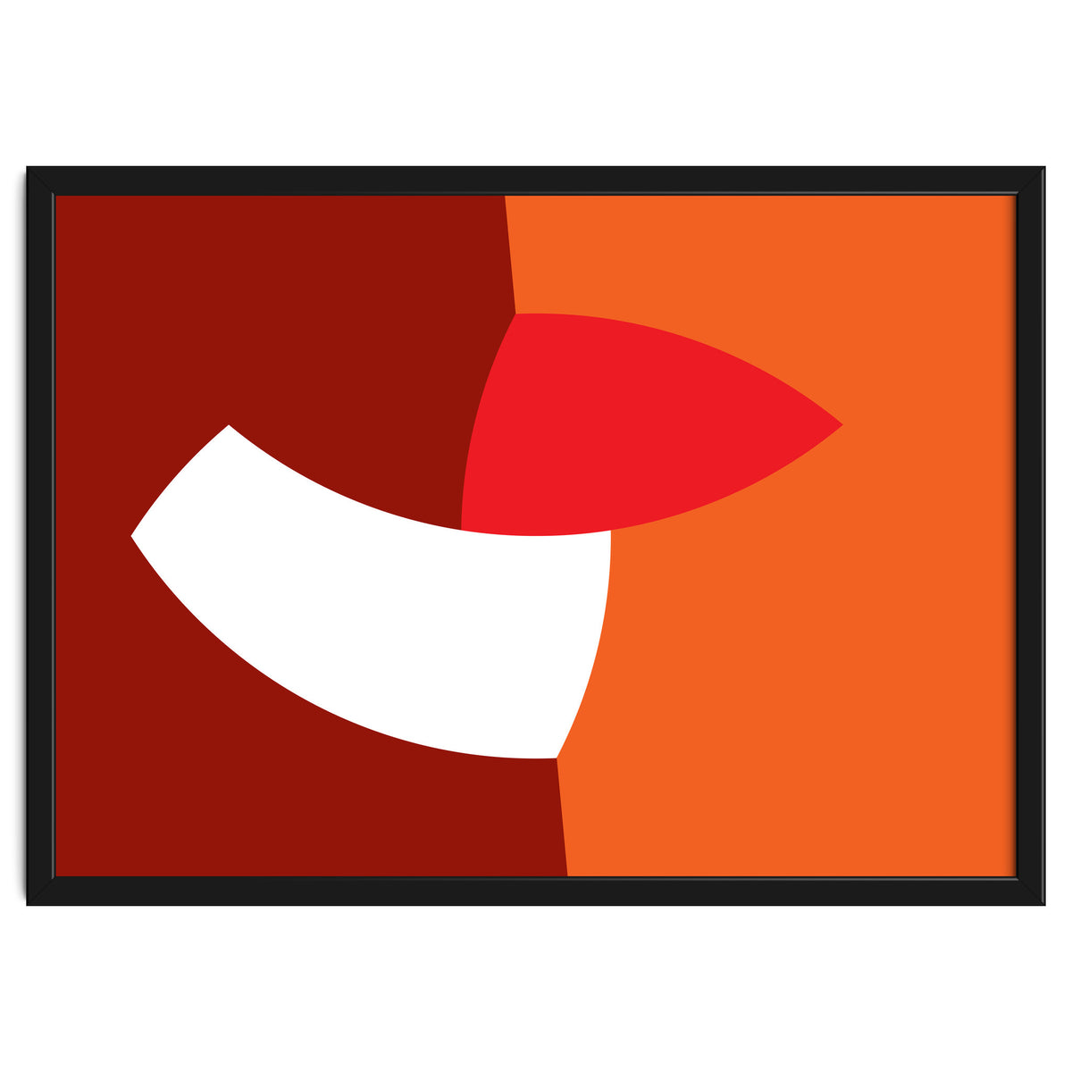 Geometric Shapes No. 66 - orange & reds