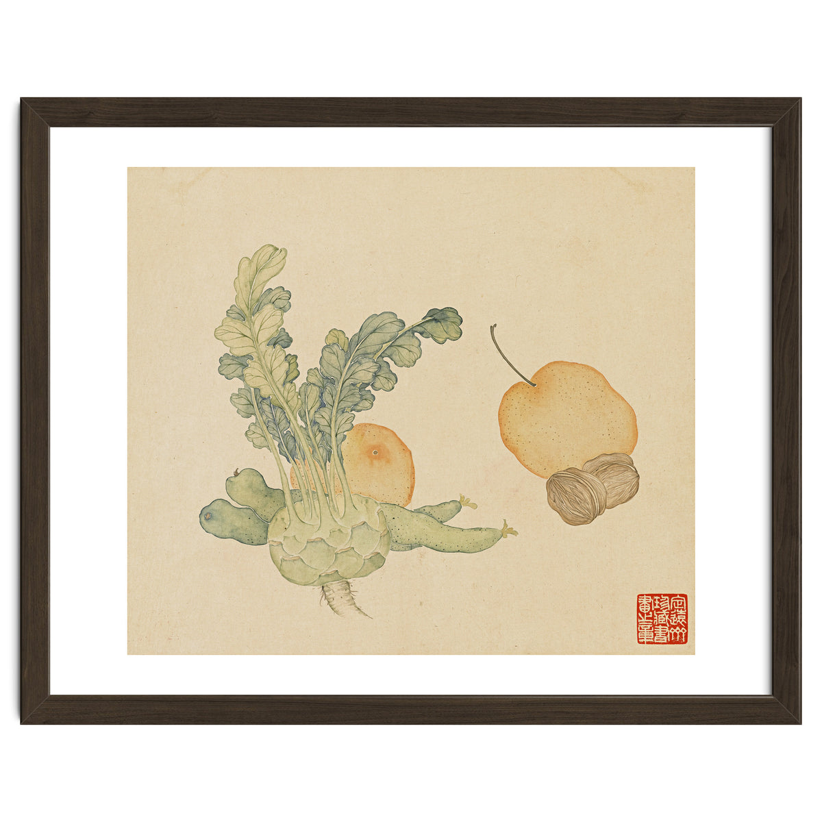 Wang Chengpi ~flowers And Vegetables, Vegetables, Fruits, Epiphyllum, Pears, Peppers