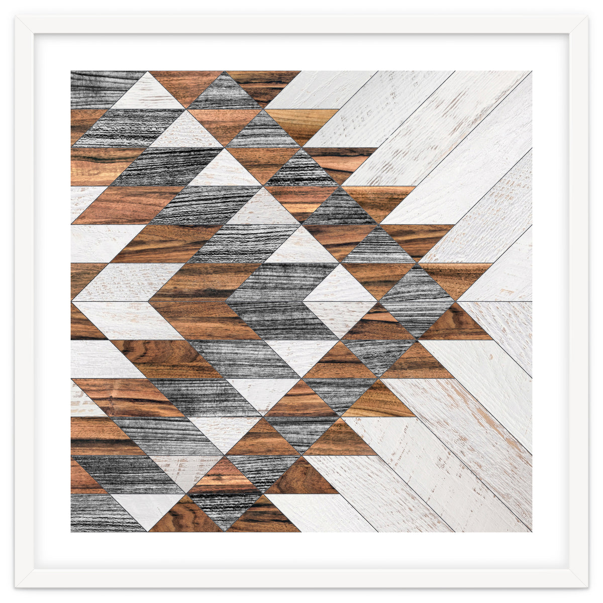 Urban Tribal Pattern No.12 - Aztec - Wood