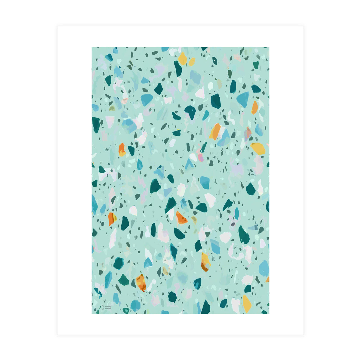 Blue Terrazzo (Print Only)