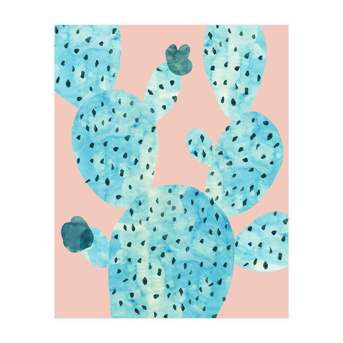 Watercolor of cacti III (Print Only)