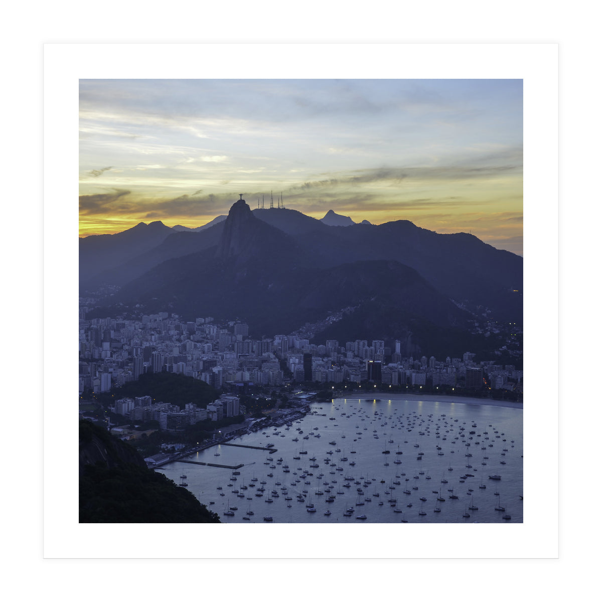 Carioca Sunset 3 1x1 (Print Only)