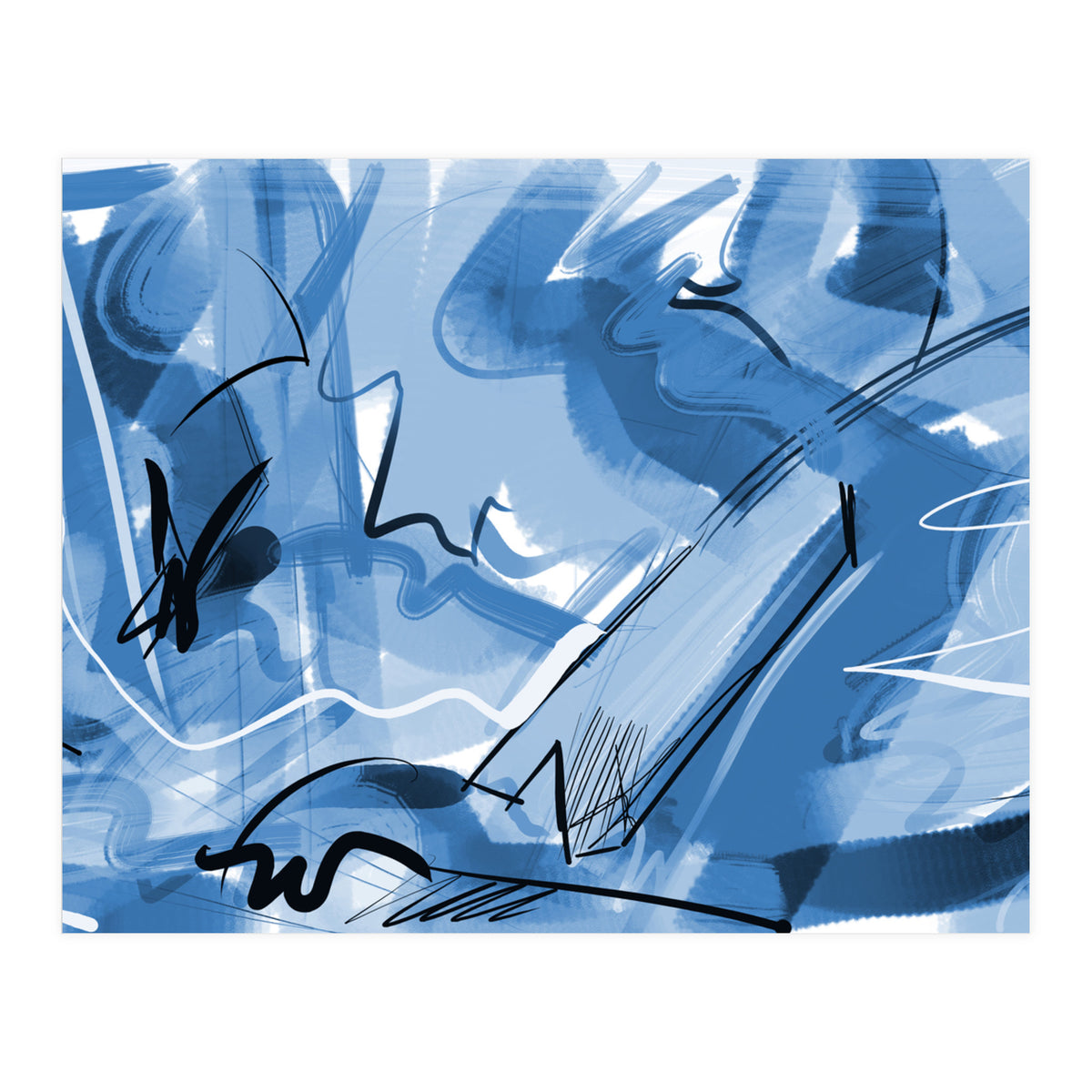 beautiful blue (Print Only)