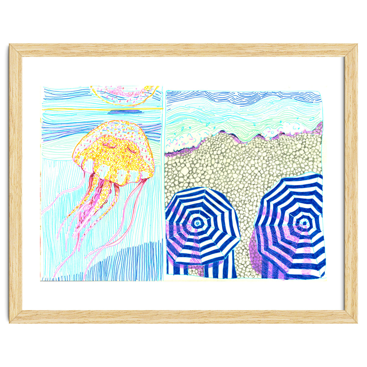 Provence Jelly fish & beach