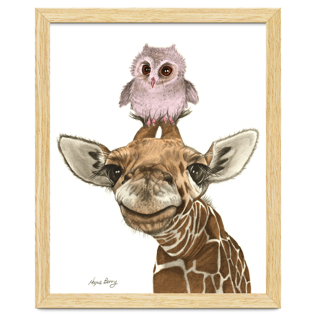 Giraffe and Owl