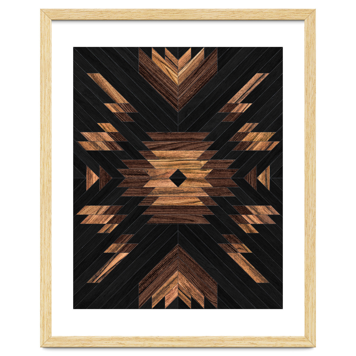 Urban Tribal Pattern No.7 - Aztec - Wood