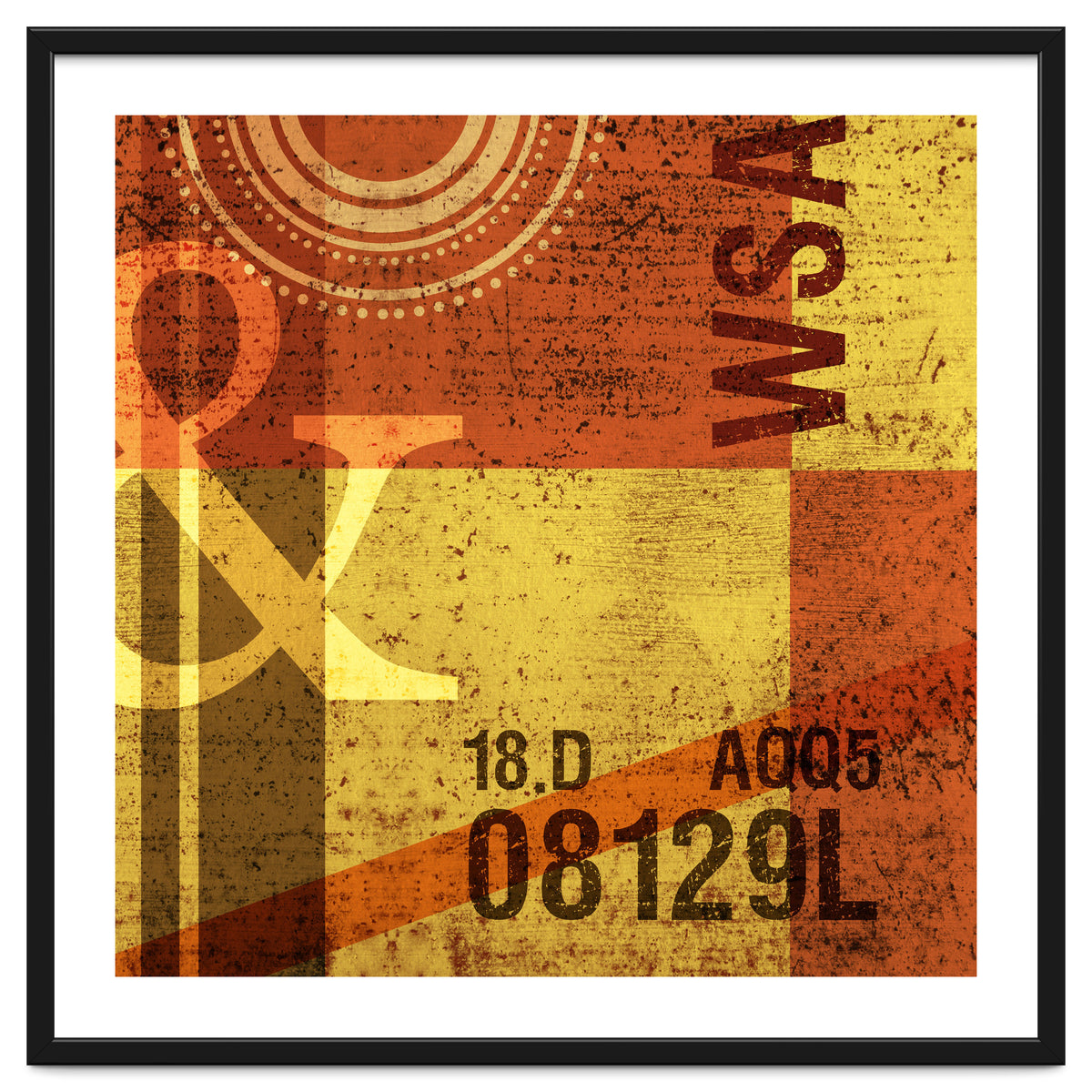 Abstract Industrial Yellow