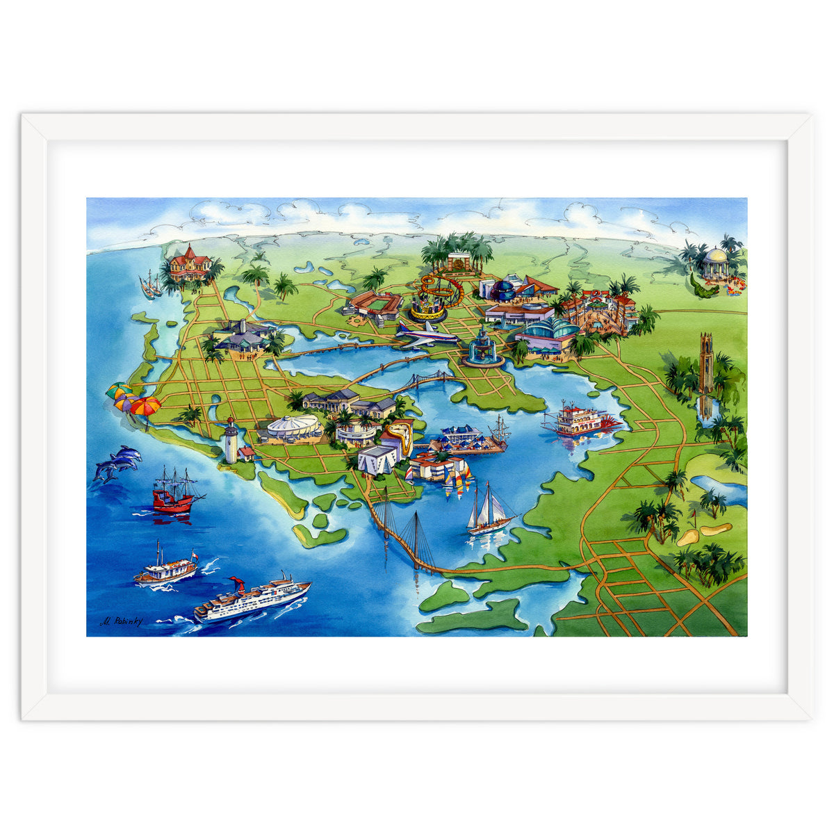 Tampa Bay Illustrated Map