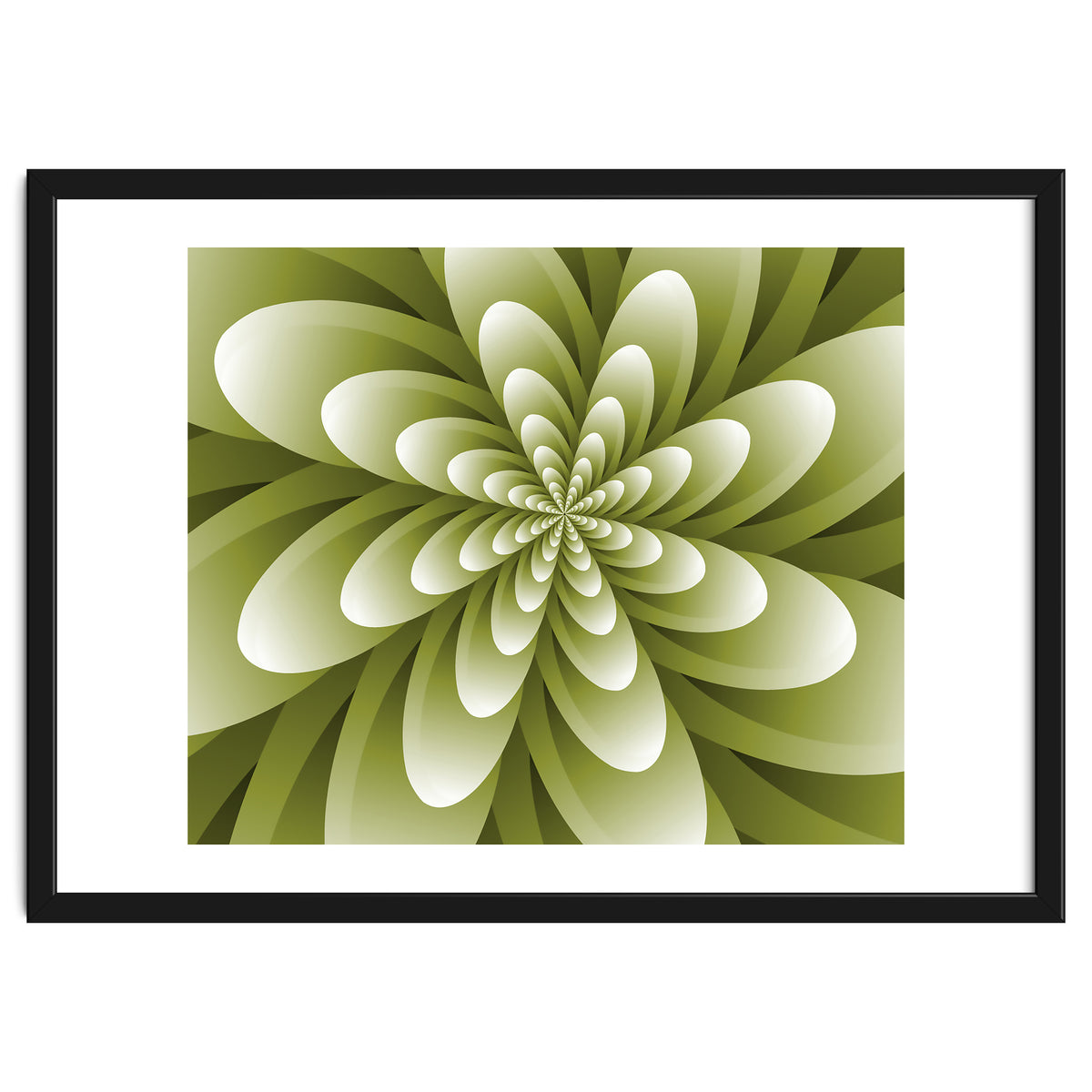 Abstract Optical Illusion Flower