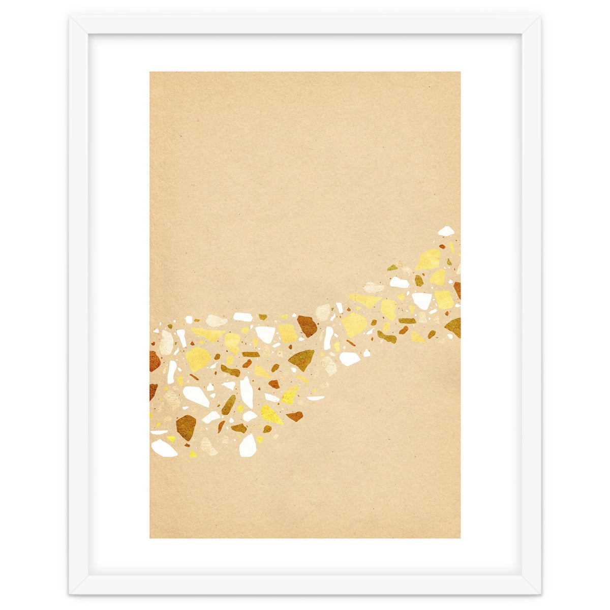 Abstract terrazzo pattern