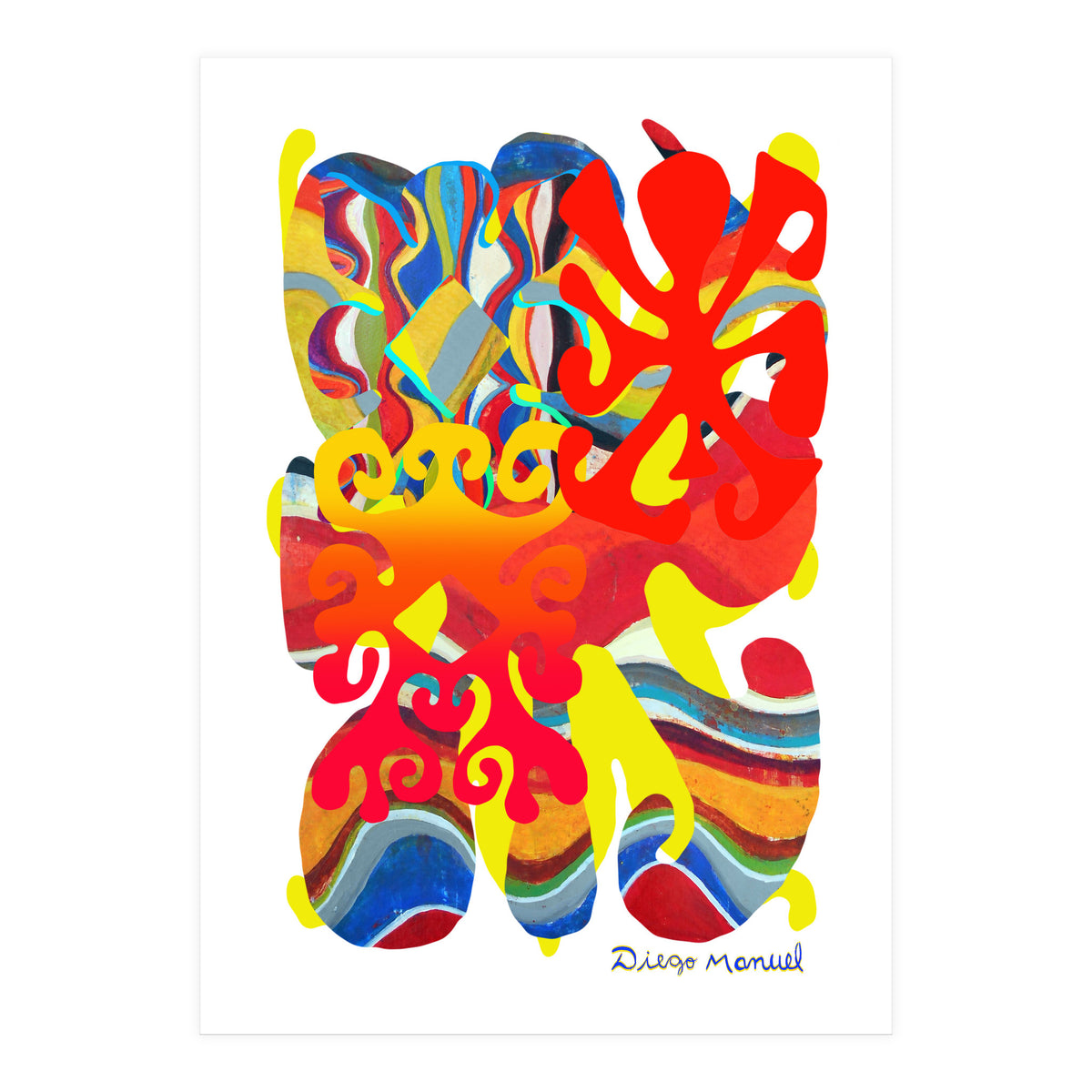 Pop Abstract Asimetrico 3 Copia (Print Only)