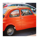 Classic orange Fiat 500 (Print Only) thumbnail