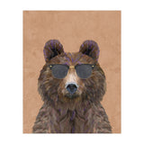 Cool Bear Wearing Sunglasses Portrait (Print Only) thumbnail
