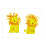 Two Lions  (Print Only) thumbnail