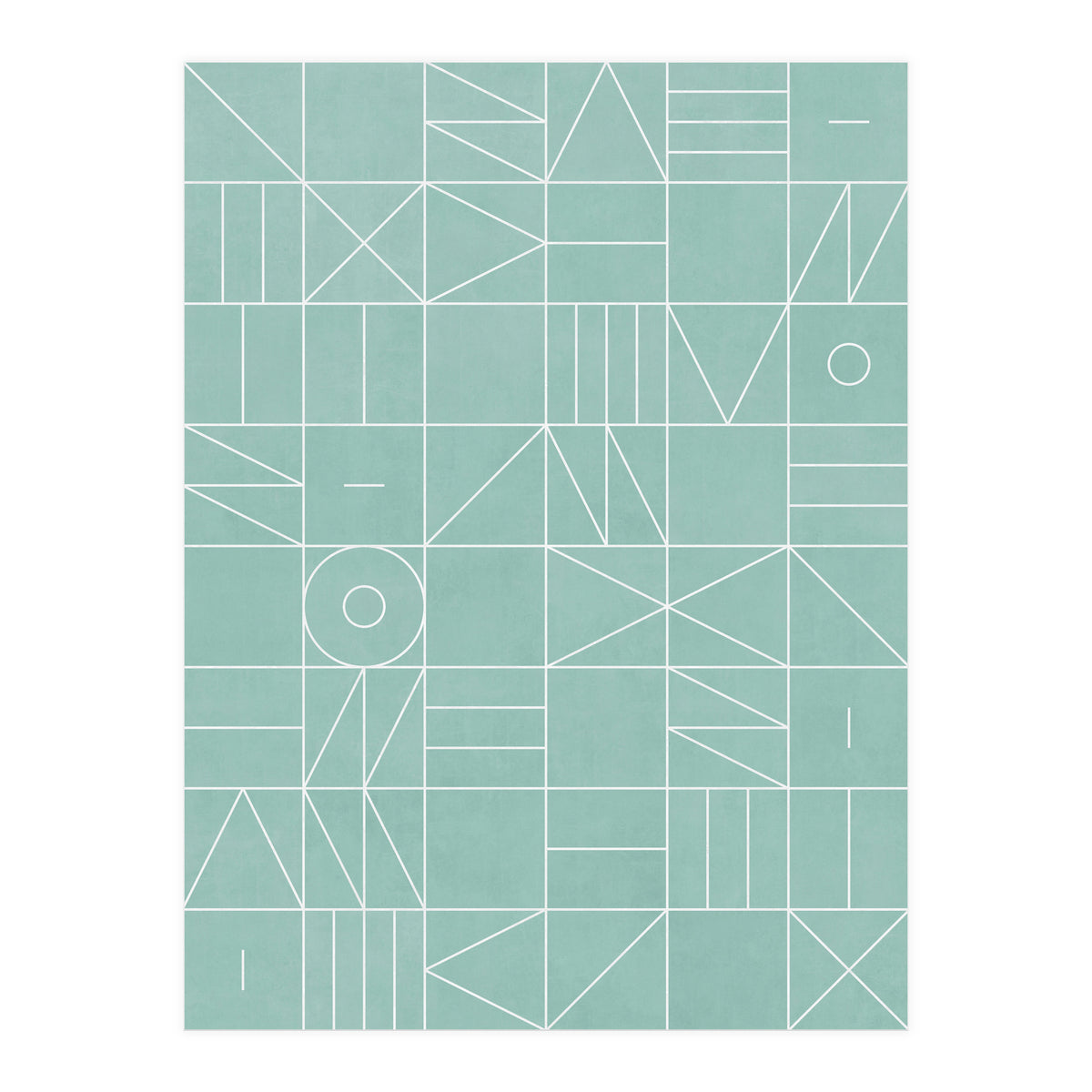 My Favorite Geometric Patterns No.7 - Light Blue (Print Only)