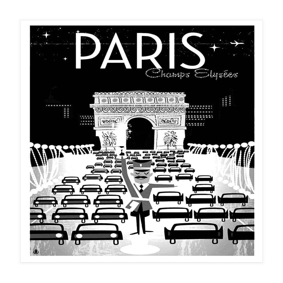 Paris` traffic (Print Only)
