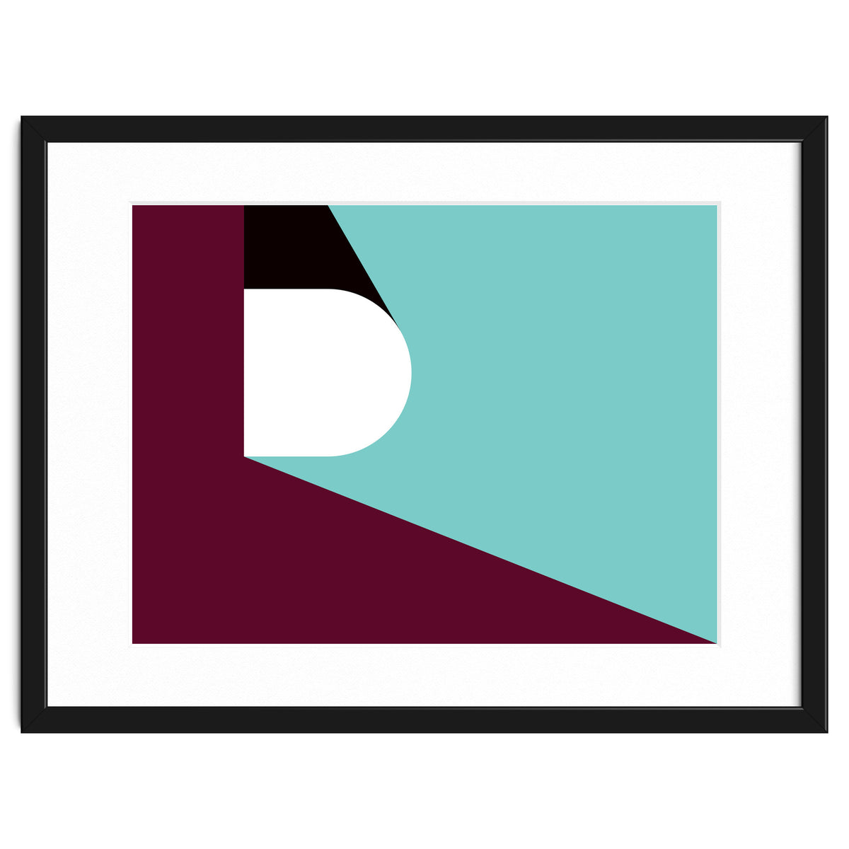 Geometric Shapes No. 82 - purple & teal