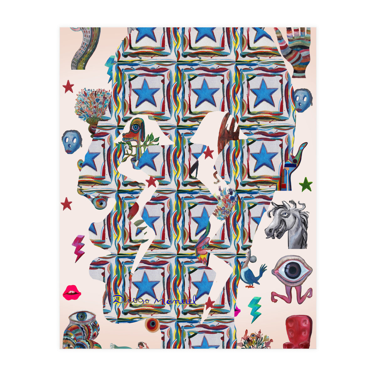 Perfil Con Rayos B 9 (Print Only)