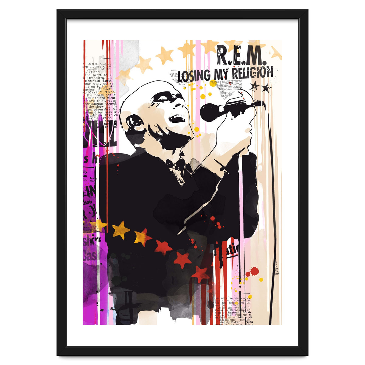 Michael Stipe pop art poster