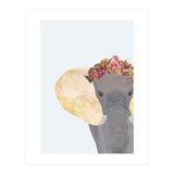 Angelic Boho Elephant Portrait (Print Only) thumbnail