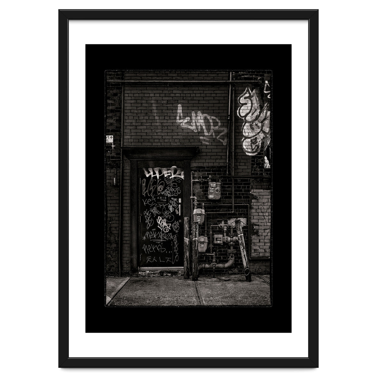 Alleyway Pipes No 4 with Border