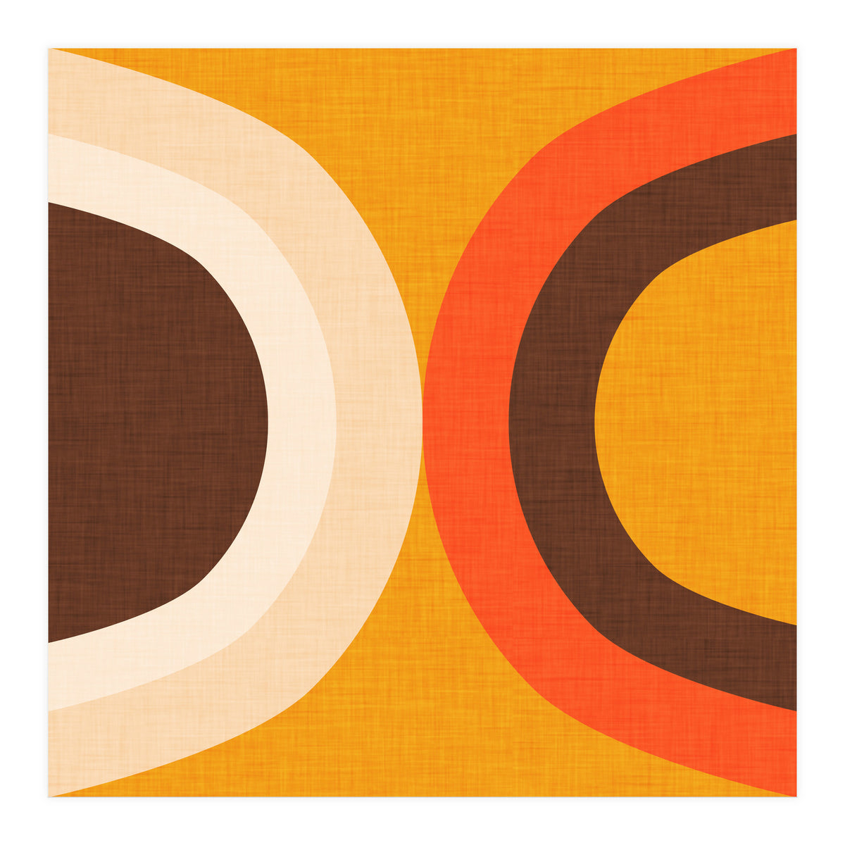 Classic Mid Mod Dot Yellow  (Print Only)