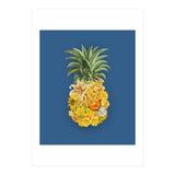 Pineapple Floral Blue (Print Only) thumbnail