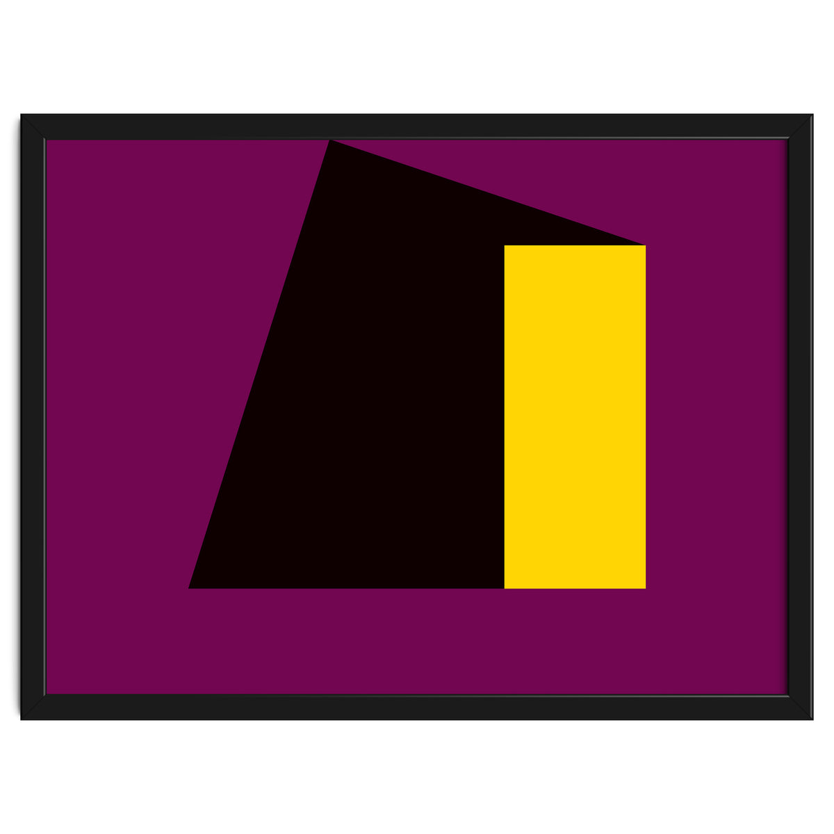 Geometric Shapes No. 55 - purple & yellow