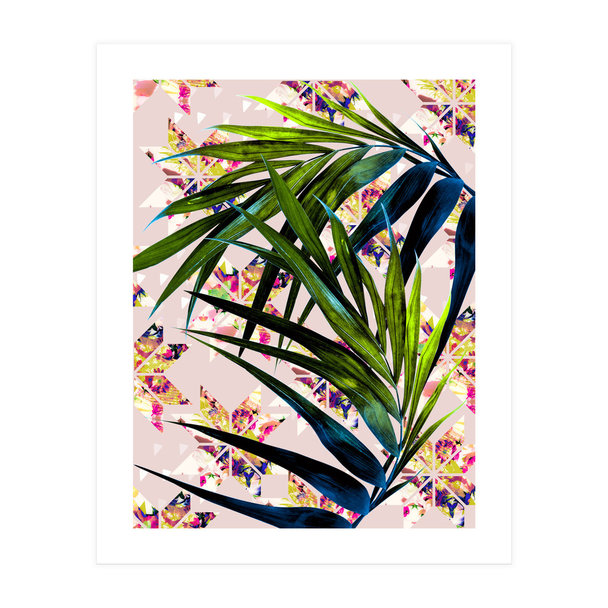 Leaves on mosaic  (Print Only)