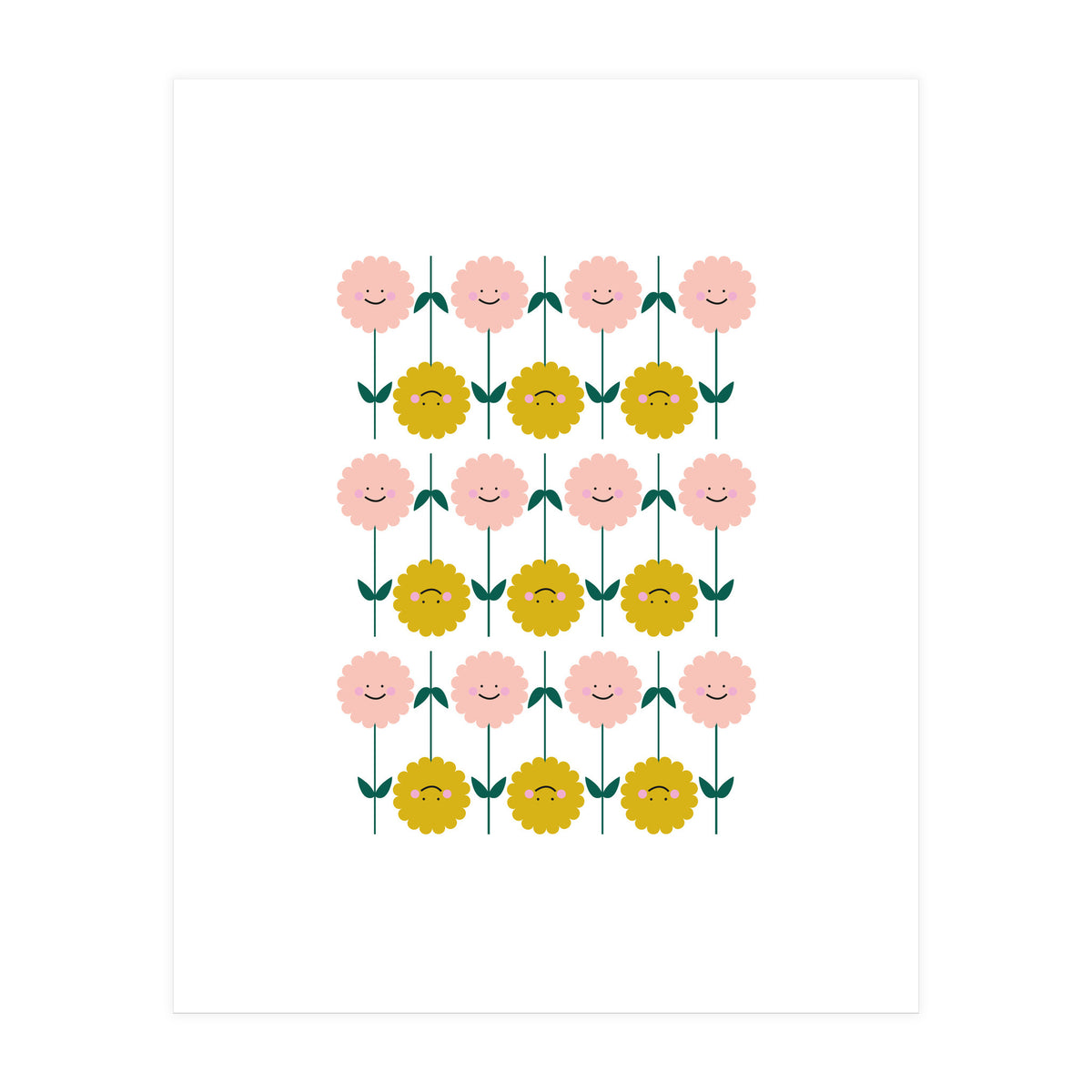 Smiling Flowers Rgb (Print Only)
