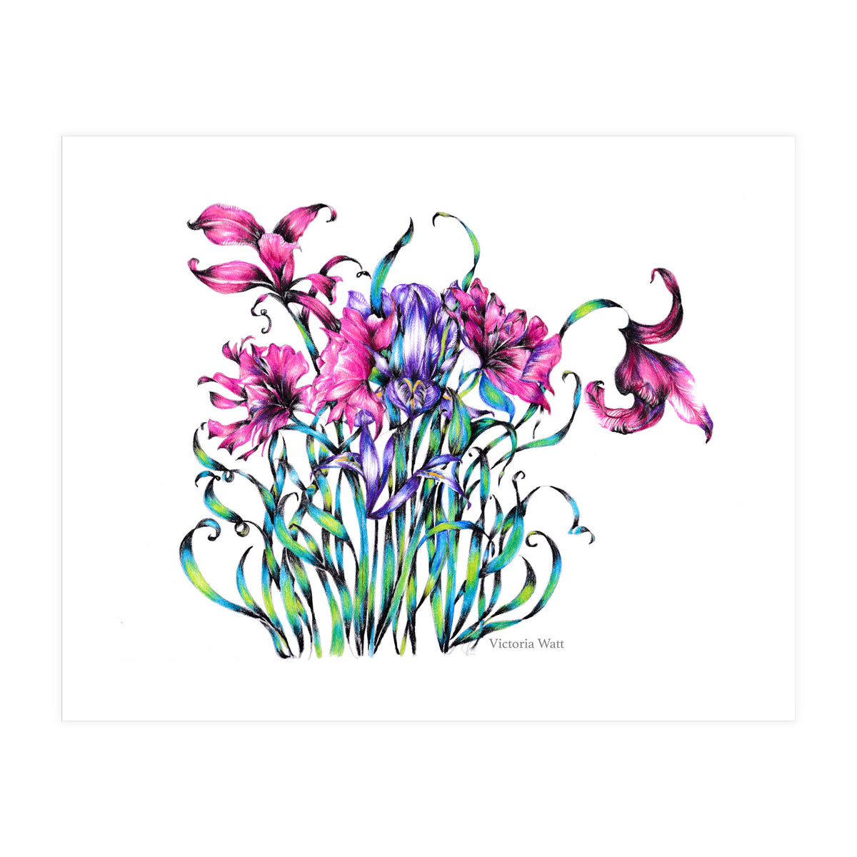 Spring Bouquet Victoria Watt (Print Only)