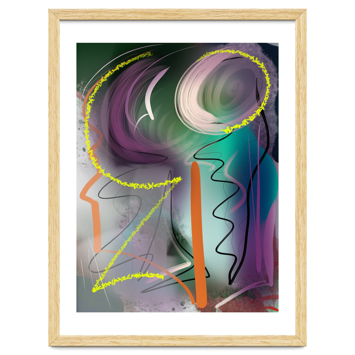 Purple With Glittering Yellow