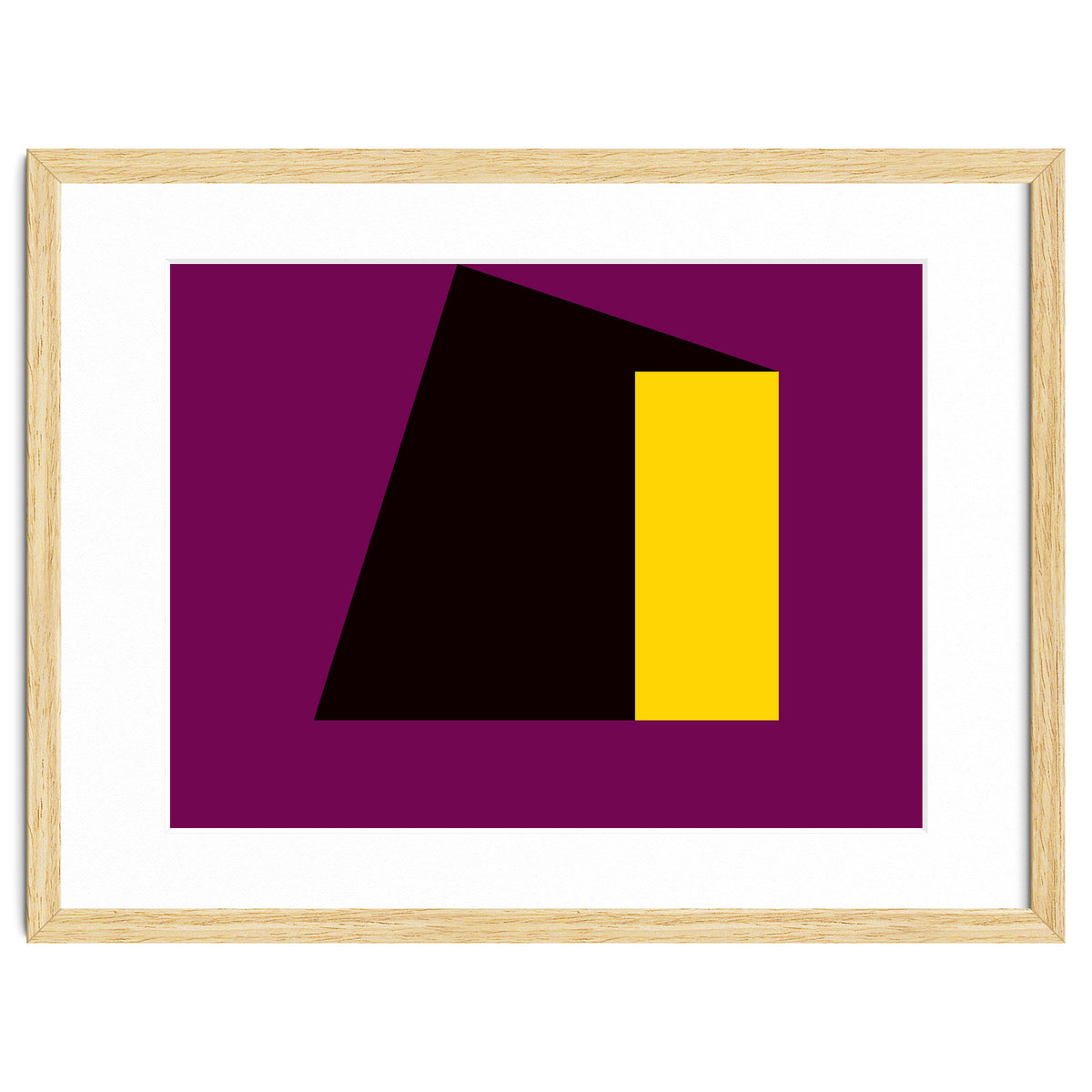 Geometric Shapes No. 55 - purple & yellow