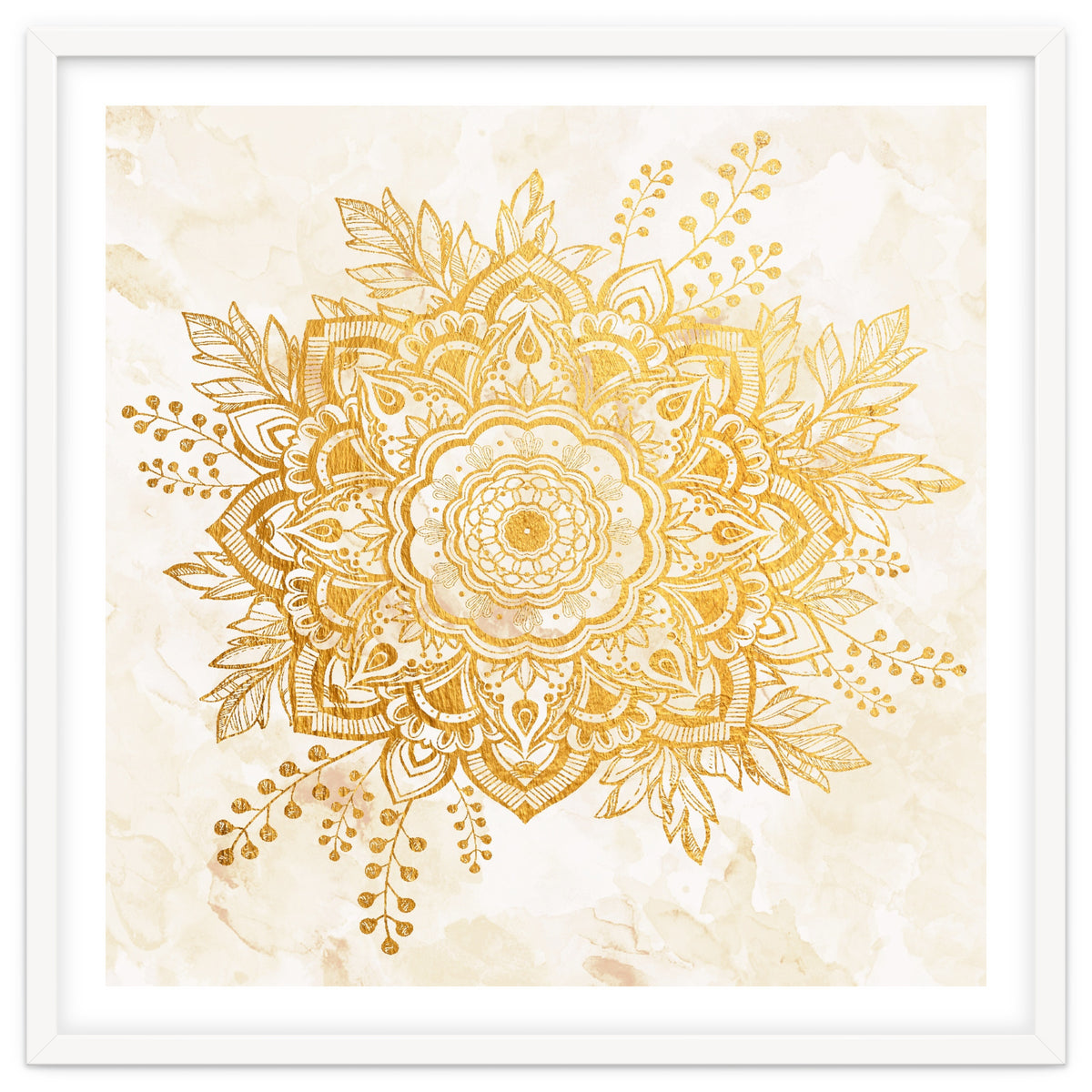 Queen Starring of Mandala-Gold Sunflower II
