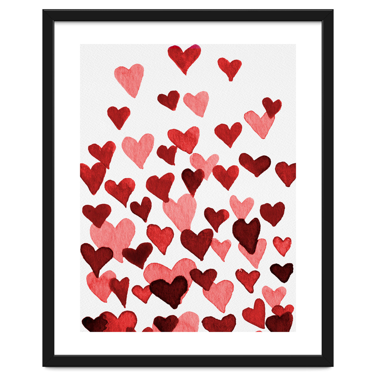 Watercolor Heart Burst